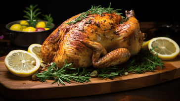 Lemon Herb Roasted Whole Chicken